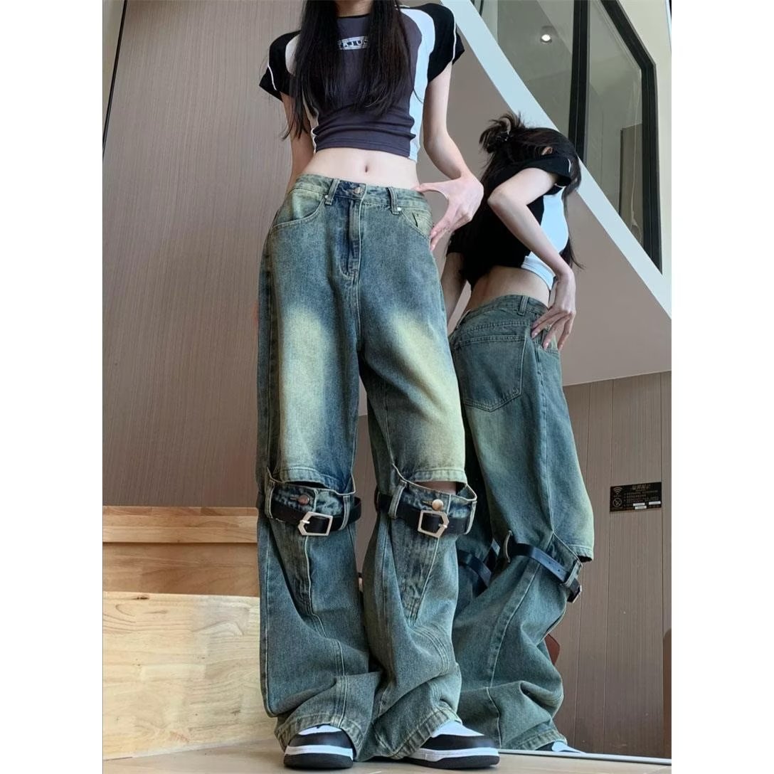 Belted Jeans