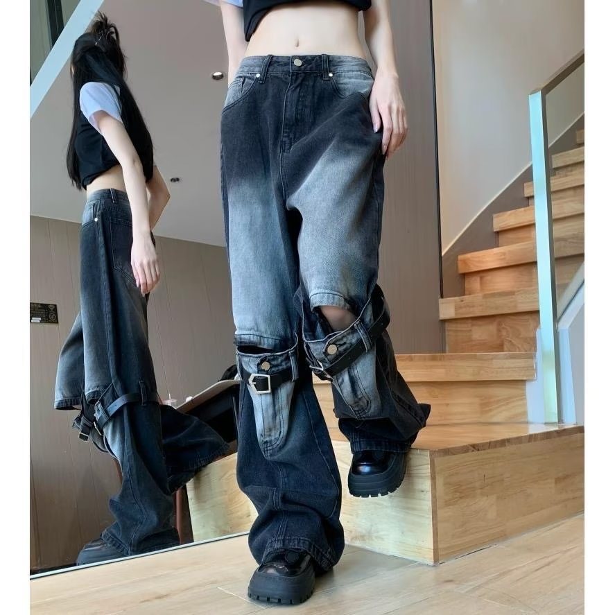 Belted Jeans