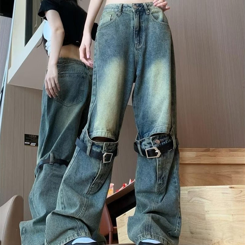 Belted Jeans