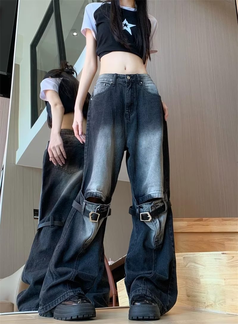 Belted Jeans