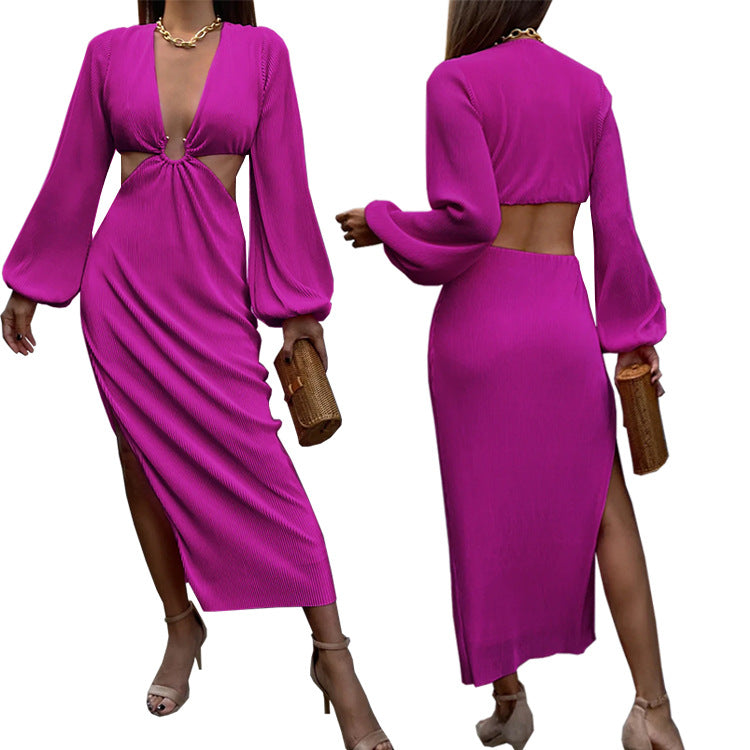 Autumn Pleated Dress
